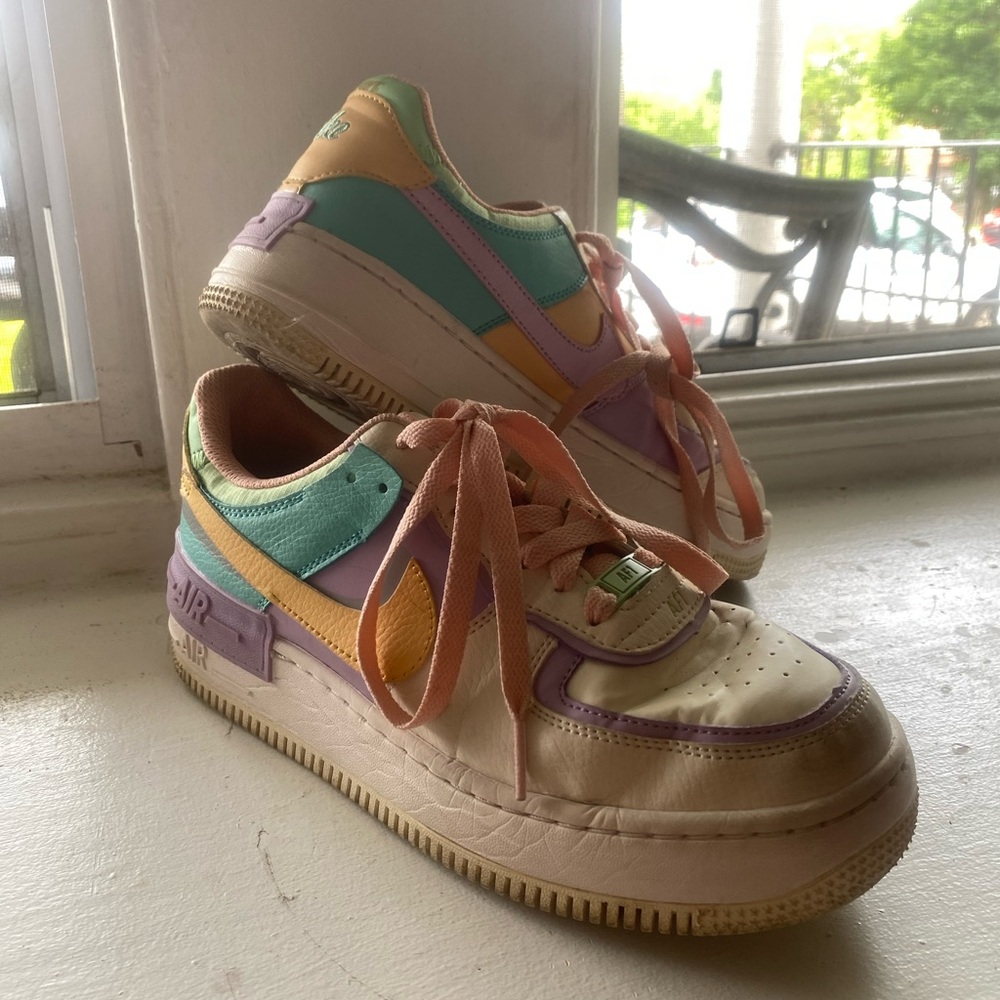 Air force one shadows, in pale ivory, size 8